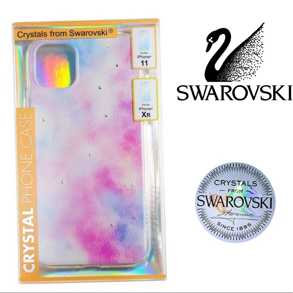 SWAROVSKI Crystals Tie Dye Airbrush iPhone 11 PRO MAX Case